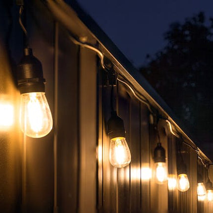 Festoon Lights LED 5m with 10 Filament Bulbs