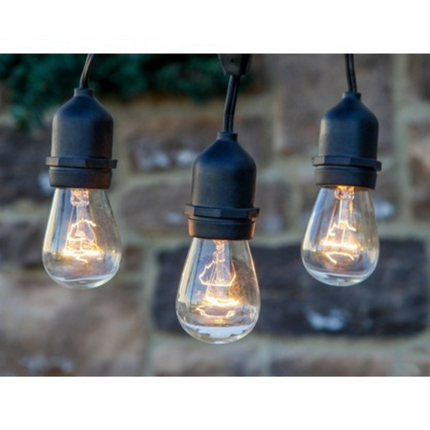 Festoon Lights LED 5m with 10 Filament Bulbs