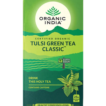 Organic India Tulsi Green Tea Classic - 25 Green Tea Bags