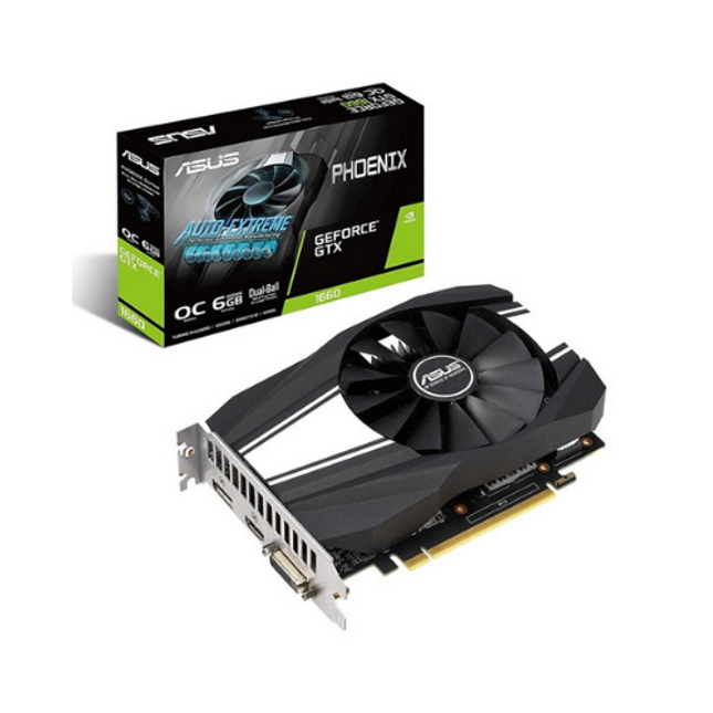 ASUS GeForce PH-GTX1660-O6G 6GB GDDR5 Graphics Card