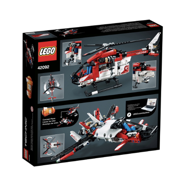 Lego 42092 Technic Rescue Helicopter Toy Model