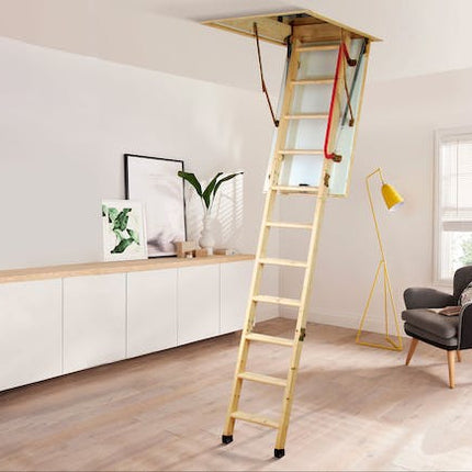 attic stairs deluxe wooden 2 4 m 2 7 m