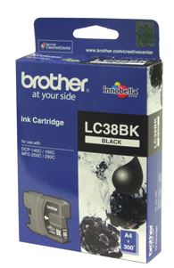 Brother LC38BK Black Ink Cartridge
Features:
<div>Compatible With: DCP145C, DCP165C, DCP195C, DCP375CW, MFC250C, MFC255CW, MFC257CW, MFC190C, MFC295CN, Yield ~300 Pages (at 5% Coverage)</div>