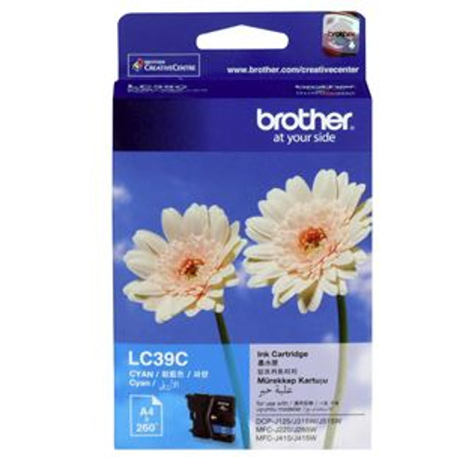 Brother LC39C Cyan Ink Cartridge
Features:
<div>Compatible With: DCPJ125, DCPJ140W, DCPJ315W, DCPJ515W, MFCJ220, MFCJ265W, MFCJ410, MFCJ415W, Yield ~260 Pages (at 5% Coverage)</div>