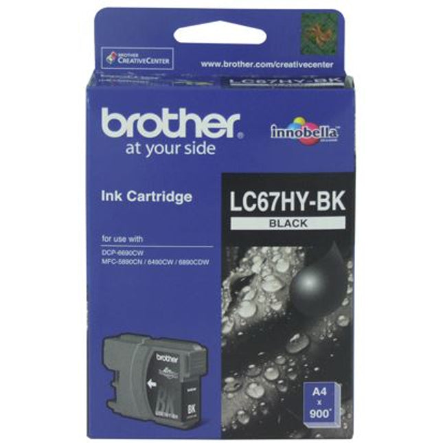 Brother LC67HYBK Black High Yield Ink Cartridge
Features:
<div>Compatible With: DCP6690CW, MFC5890CN, MFC6490CW, MFC6890CDW, Yield ~900 Pages (at 5% Coverage)</div>