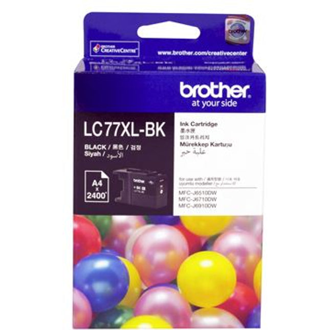 Brother LC77XLBK Black High Yield Ink Cartridge
Features:
<div>Compatible With: MFCJ5910DW, MFCJ6510DW, MFCJ6710DW, MFCJ6910DW, Yield ~2400 Pages</div>