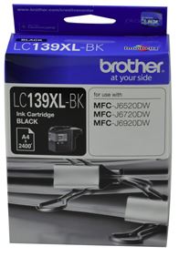 Brother LC139XLBK Black High Yield Ink Cartridge
Features:
<div>Compatible With: MFCJ6520DW, MFCJ6720DW, MFCJ6920DW, 2400 Pages Yield (at 5% Coverage)</div>