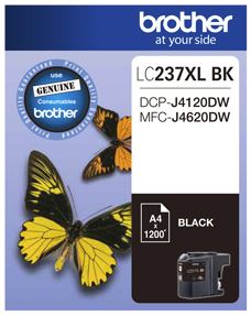 Brother LC237XLBK Black High Yield Ink Cartridge
Features:
<div>Compatible With: DCP4120DW, MFCJ4620DW, Yield ~1200 Pages (at 5% Coverage)</div>