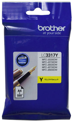 Brother LC3317Y Yellow Ink Cartridge
Features:
<div>Compatible With: MFCJ5330DW, MFCJ5730DW, MFCJ6530DW, MFCJ6730DW, MFCJ6930DW, Yield ~550 Pages (at 5% Coverage)</div>
