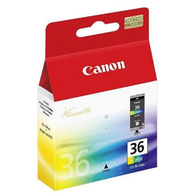 Canon CLI36CLR Colour Ink Cartridge
Features:
<div>PGI36CLR Colour Ink Tank for IP100, Yield ~191 Pages</div>