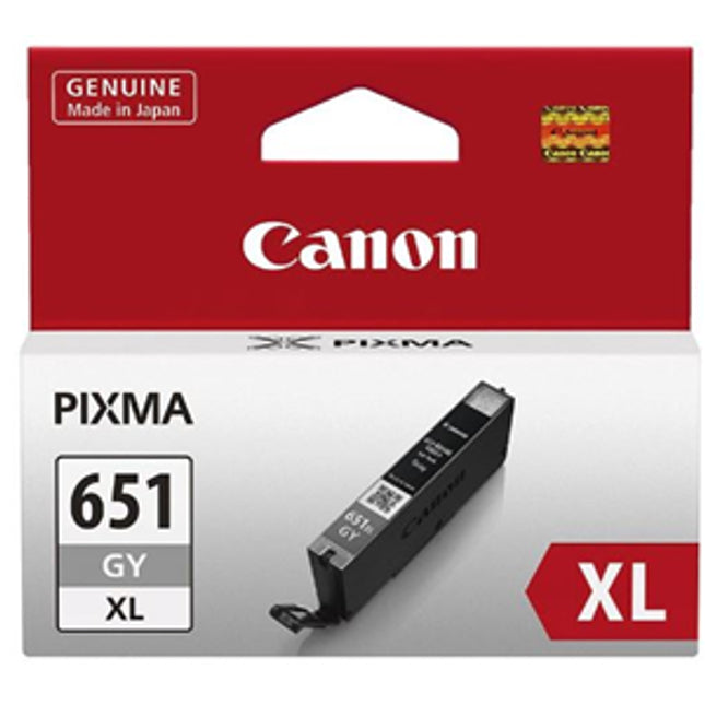 Canon CLI651XLGY Grey High Yield Ink Cartridge
Features:
<div>Compatible With: iP8760, MG6360, MG7160, Yield ~750 Pages</div>