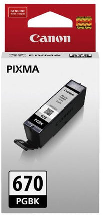 Canon PGI670PGBK Pigment Black Ink Cartridge
Features:
<div>Compatible With: MG5760, MG5765, MG5766, MG6860, MG6865, MG6866, MG7760, MG7765, M7766, TS5060, TS6060, TS8060, TS9060 Tank Capacity - 15.4ml
</div>