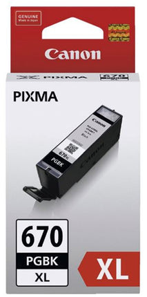 Canon PGI670XLBK Pigment Black High Yield Ink Cartridge
Features:
<div>Compatible With: MG5760, MG5765, MG5766, MG6860, MG6865, MG6866, MG7760, MG7765, MG7766, TS5060, TS6060, TS8060, TS9060 Cartridge size - 22.2ml
</div>