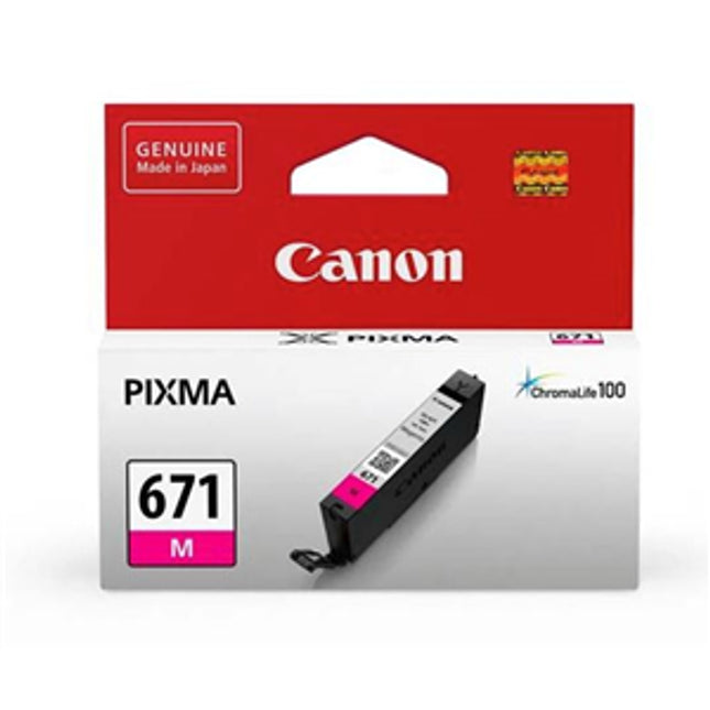 Canon CLI671M Magenta Ink Cartridge
Features:
<div>Compatible With: MG5760, MG5765, MG5766, MG6860, MG6865, MG6866, MG7760, MG7765, M7766, TS5060, TS6060, TS8060, TS9060 Tank Capacity - 6.5ml</div>