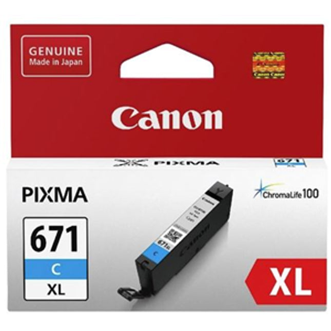 Canon CLI671XLC Cyan High Yield Ink Cartridge
Features:
<div>Compatible With: MG5760, MG5765, MG5766, MG6860, MG6865, MG6866, MG7760, MG7765, MG7766, TS5060, TS6060, TS8060, TS9060 Cartridge size - 10.8ml</div>