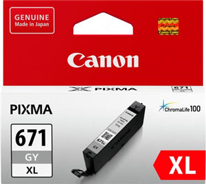 Canon CLI671XGY Grey High Yield Ink Cartridge
Features:
<div>Compatible With: MG7760, MG7765, MG7766, TS5060, TS6060, TS8060, TS9060 Tank Capacity - 10.8ml</div>