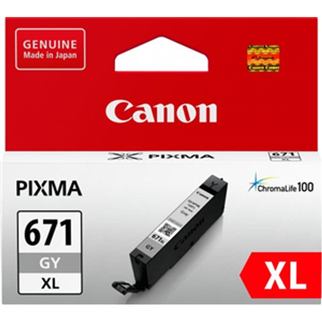 Canon CLI671XGY Grey High Yield Ink Cartridge
Features:
<div>Compatible With: MG7760, MG7765, MG7766, TS5060, TS6060, TS8060, TS9060 Tank Capacity - 10.8ml</div>