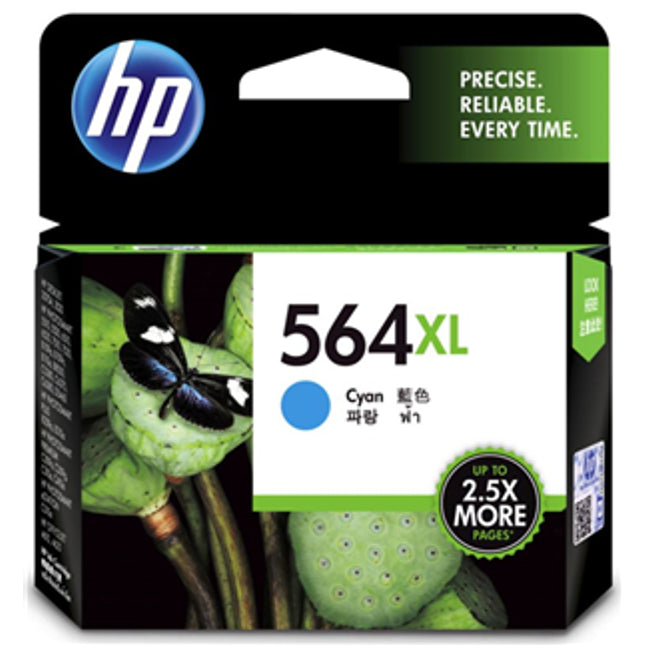 HP 564XL High Yield Cyan Ink Cartridge
Features:
<div>Compatible With: Photosmart B109a, C410a, B109n, B110a, 5510, 5520, 6510, 6520, 7510, 7520, C5380, C6375, C6380, D5460, B209a, B210a, C309g, C309a, C310a, C510a, Deskjet 3070A, 3520, Officejet 4610, 4620, Yield ~750 Pages</div>