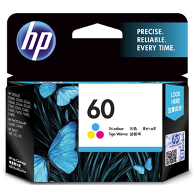 HP 60 Tri-Colour Ink Cartridge
Features:
<div>Compatible with: Deskjet D5563, F2476, F4435, F4580, ENVY 100, 110, 111, 114, Photosmart C4640, C4650, C4683, C4685, C4740, C4750, C4780, C4799, D110a, Yield ~165 Pages</div>