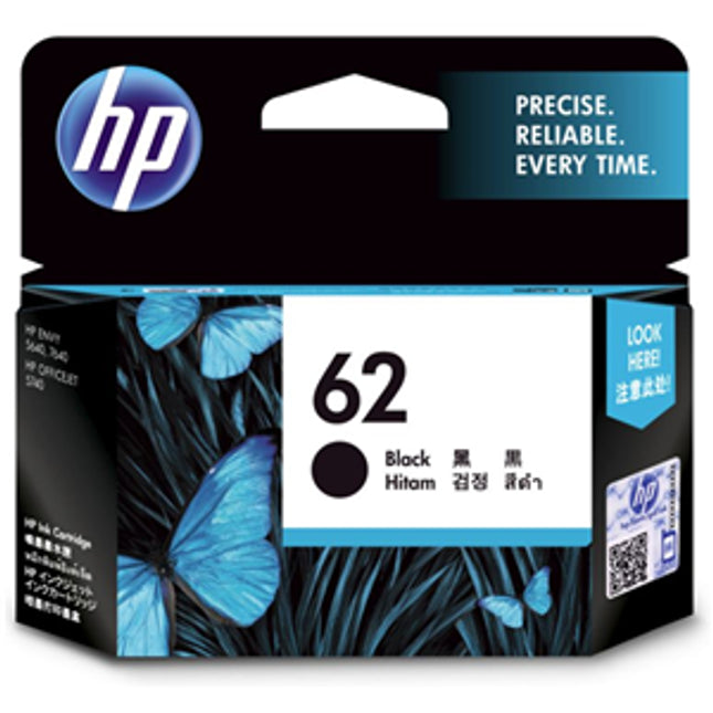 HP 62 Black Ink Cartridge
Features:
<div>Compatible With: ENVY 5540, 5542, 5544, 5545, 5640, 5642, 5643, 5644, 5646, 5660, 5665, 7640, 7644, 7645, Officejet 200, 200C, 250, 5740, 5741, 5742, 5743, 5744, 5745, 5746, 8040, 8045, Yield ~200 Pages</div>