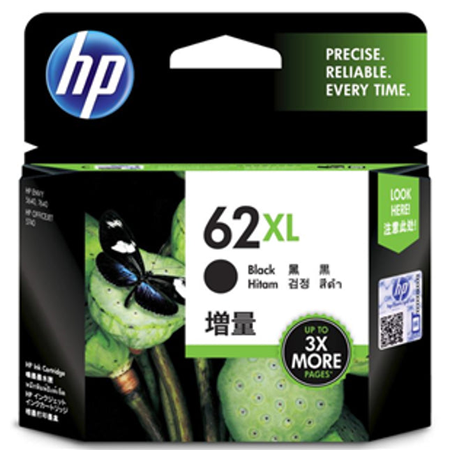 HP 62XL High Yield Black Ink Cartridge
Features:
<div>Compatible With: ENVY 5540, 5542, 5544, 5545, 5640, 5642, 5643, 5644, 5646, 5660, 5665, 7640, 7644, 7645, Officejet 200, 200C, 250, 5740, 5741, 5742, 5743, 5744, 5745, 5746, 8040, 8045, Yield ~600 Pages</div>