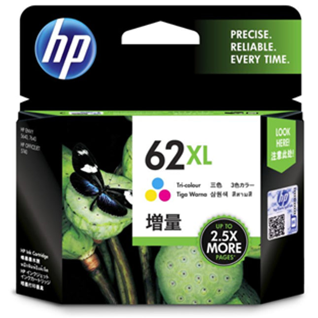 HP 62XL Tri-Colour High Yield Ink Cartridge
Features:
<div>Compatible With: ENVY 5540, 5542, 5544, 5545, 5640, 5642, 5643, 5644, 5646, 5660, 5665, 7640, 7644, 7645, Officejet 200, 200C, 250, 5740, 5741, 5742, 5743, 5744, 5745, 5746, 8040, 8045, Yield ~415 Pages</div>