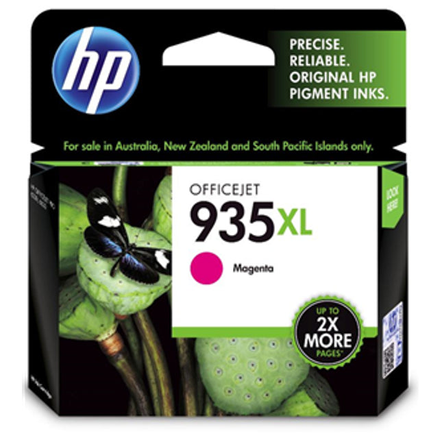 HP 935XL Magenta High Yield Ink Cartridge
Features:
<div>Compatible With: OfficeJet 6812, 6230, 6820, 6830, 6835, Yield ~825 Pages</div>