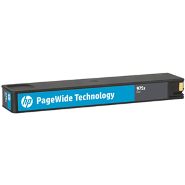 HP 975X Cyan High Yield PageWide Cartridge
Features:
<div>Compatible With: PageWide Pro 452dw, 477dw, 552dw, 577dw, 577z, Yield ~7000 Pages</div>