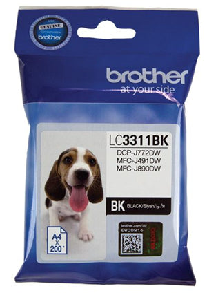 Brother LC3311BK Black Ink Cartridge
Features:
<div>Compatible With: MFCJ491DW
Yield ~200 Pages (at 5% Coverage)</div>