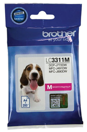 Brother LC3311M Magenta Ink Cartridge
Features:
<div>Compatible With: MFCJ491DW
Yield ~200 Pages (at 5% Coverage)</div>