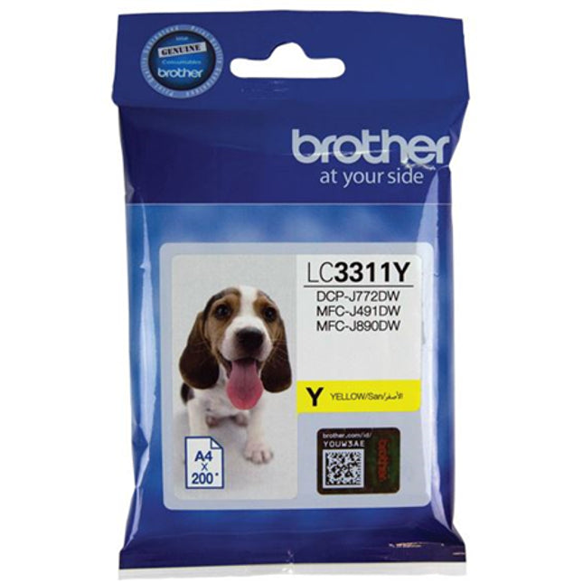 Brother LC3311Y Yellow Ink Cartridge
Features:
<div>Compatible With: MFCJ491DW
Yield ~200 Pages (at 5% Coverage)</div>