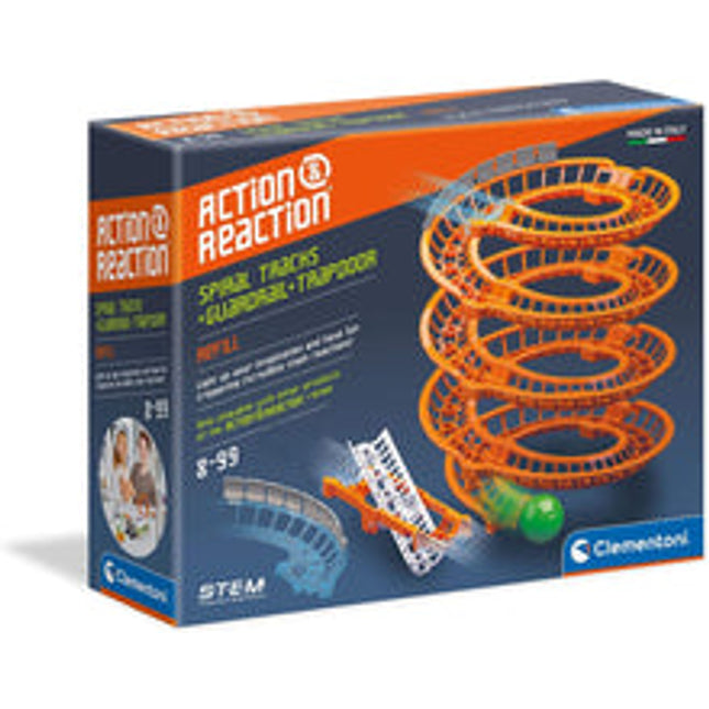 action reaction spiral tracks set