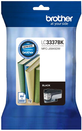 Brother LC3337BK Black Ink Cartridge
Features:
<div>Compatible With: MFCJ5945DW and MFCJ6945DW., Yield ~3,000 Pages (at 5% coverage)</div>