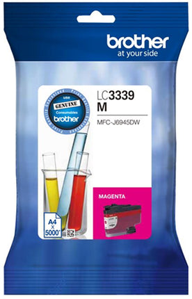 Brother LC3339XLM Magenta Ink Cartridge
Features:
<div>Compatible With: MFCJ5945DW and MFCJ6945DW., Yield ~5,000 Pages ( at 5% coverage)</div>