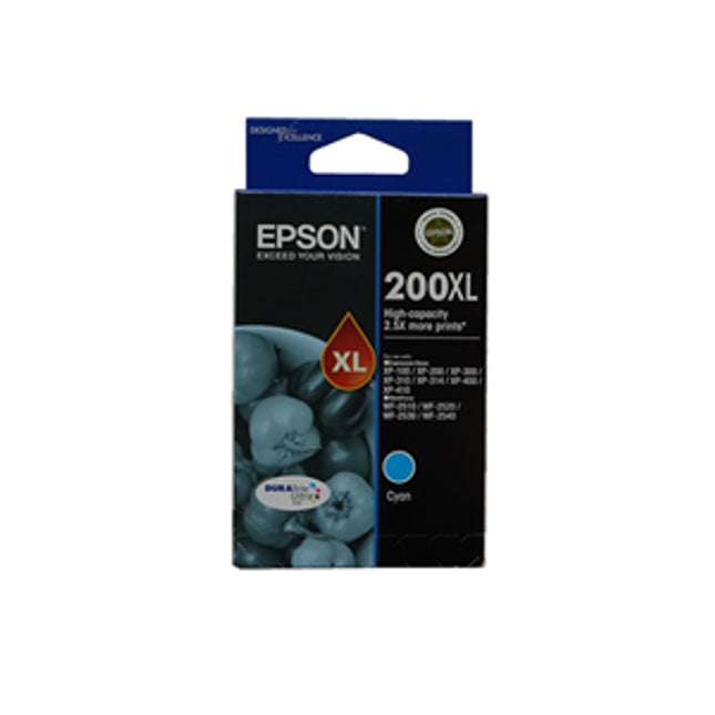 Epson 200XL Cyan High Yield Ink Cartridge
Features:
<div>Compatible With: Expression Home XP-300, Expression Home XP-100, Expression Home XP-400, WorkForce WF-2540, WorkForce WF-2530, Expression Home XP-200, Expression Home XP-410, Expression Home XP-310</div>