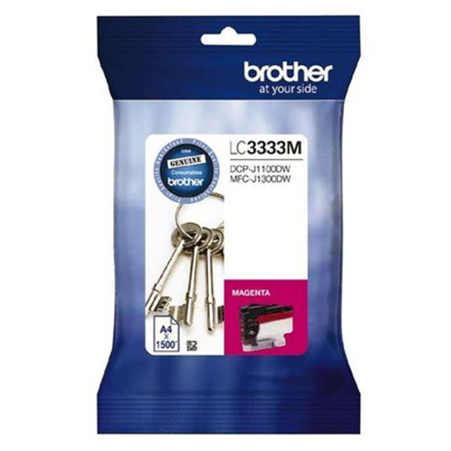 Brother LC3333 Magenta Ink Cartridge
Features:
<div>Compatible With: MFCJ1300DW, DCPJ1100DW
~1,500 pages at 5% coverage</div>