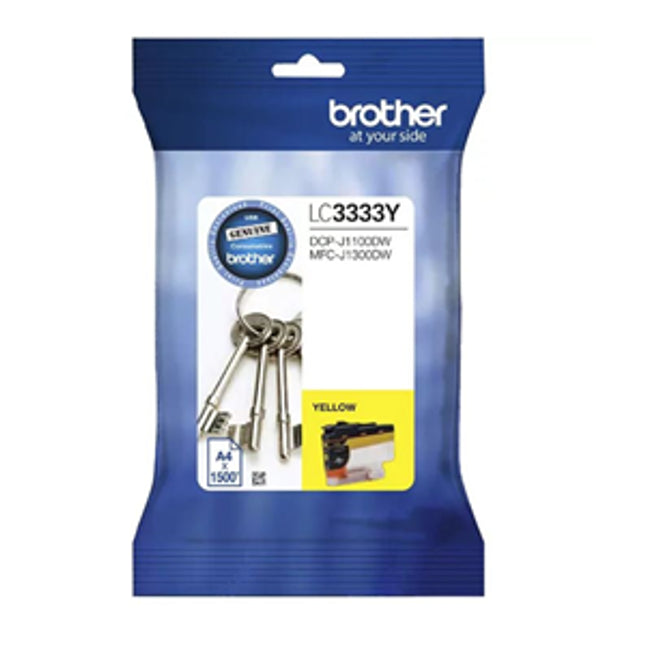 Brother LC3333 Yellow Ink Cartridge
Features:
<div>Compatible With: MFCJ1300DW, DCPJ1100DW
~1,500 pages at 5% coverage</div>
