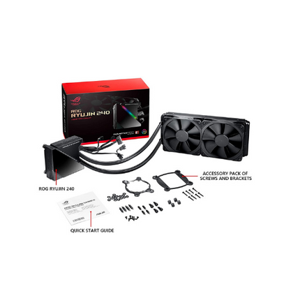 ASUS ROG Ryujin 240 AiO OLED PWM Liquid CPU Cooler