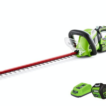 green works hedge trimmer g max 40 v li ion 2 0 ah kit