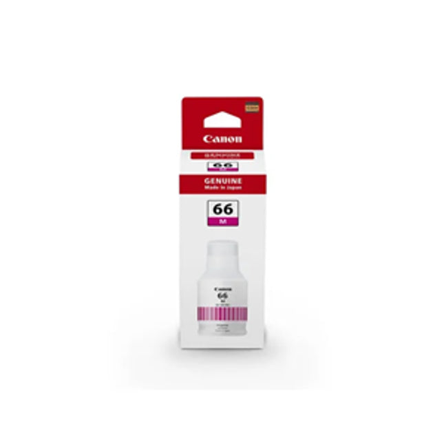 Canon GI66M Magenta MAXIFY MegaTank Ink Bottle
Features:
<div>Compatible with: MAXIFY MegaTank GX7060
Yield ~14,000 Pages, GI-66M</div>
