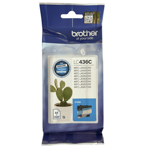 Brother LC436C Cyan Ink Cartridge
Features:
<div>Compatible With: MFCJ4540DW, MFCJ4540DWXL, MFCJ4440DW, MFCJ4340DWXL Yield ~ 1500 Pages</div>