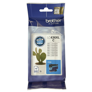 Brother LC436XLC Cyan Ink Cartridge
Features:
<div>Compatible With: MFCJ4540DW, MFCJ4540DWXL, MFCJ4440DW, MFCJ4340DWXL Yield ~ 5000 Pages</div>