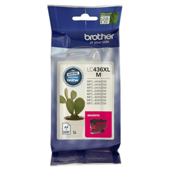 Brother LC436XLM MAGENTA Ink Cartridge
Features:
<div>Compatible With: MFCJ4540DW, MFCJ4540DWXL, MFCJ4440DW, MFCJ4340DWXL Yield ~ 5000 Pages</div>