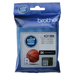 Brother LC431BK Black Ink Cartridge
Features:
<div>Compatible With: MFC-J1010DW, DCP-J1050DW, DCP-J1140DW ~ 200 Pages</div>