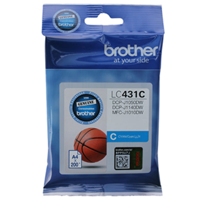 Brother LC431C Cyan Ink Cartridge
Features:
<div>Compatible With: MFC-J1010DW, DCP-J1050DW, DCP-J1140DW ~ 200 Pages </div>