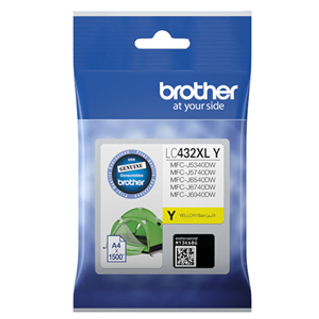 Brother LC432XLY Yellow High Yield Ink Cartridge
Features:
<div>Compatible With: MFCJ5340DW, MFCJ5740DW, MFCJ6540DW, MFCJ6940DW  1500 pages</div>