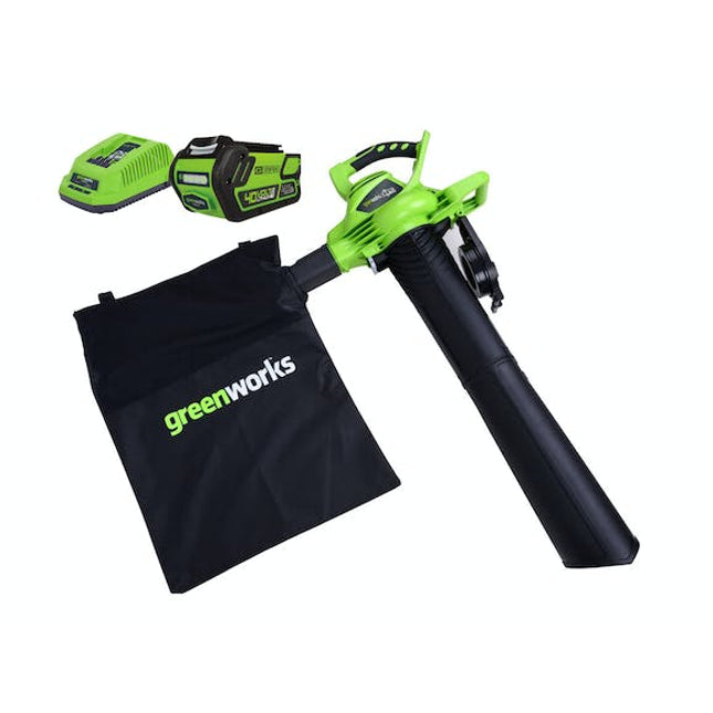 green works blower vac g max 40 v li ion digi pro 4 0 ah kit