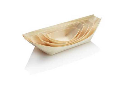 wooden baby dish boat 8 x 5 5 x 1 5 cm 100 pack pack