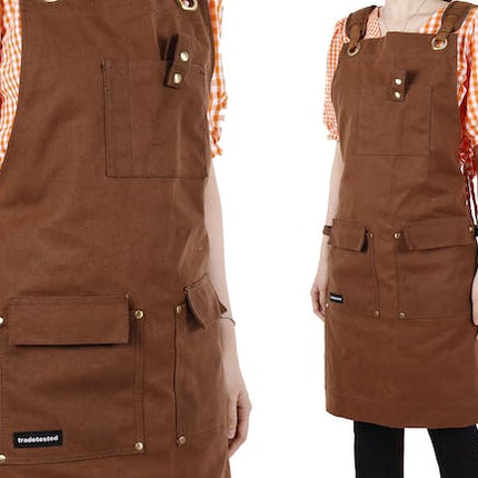 work apron heavy duty waxed canvas