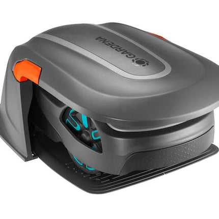 gardena robotic lawnmower garage